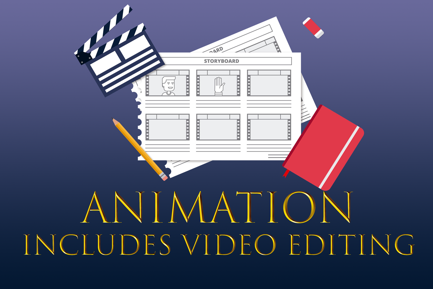 2D Animation (Includes video edit)